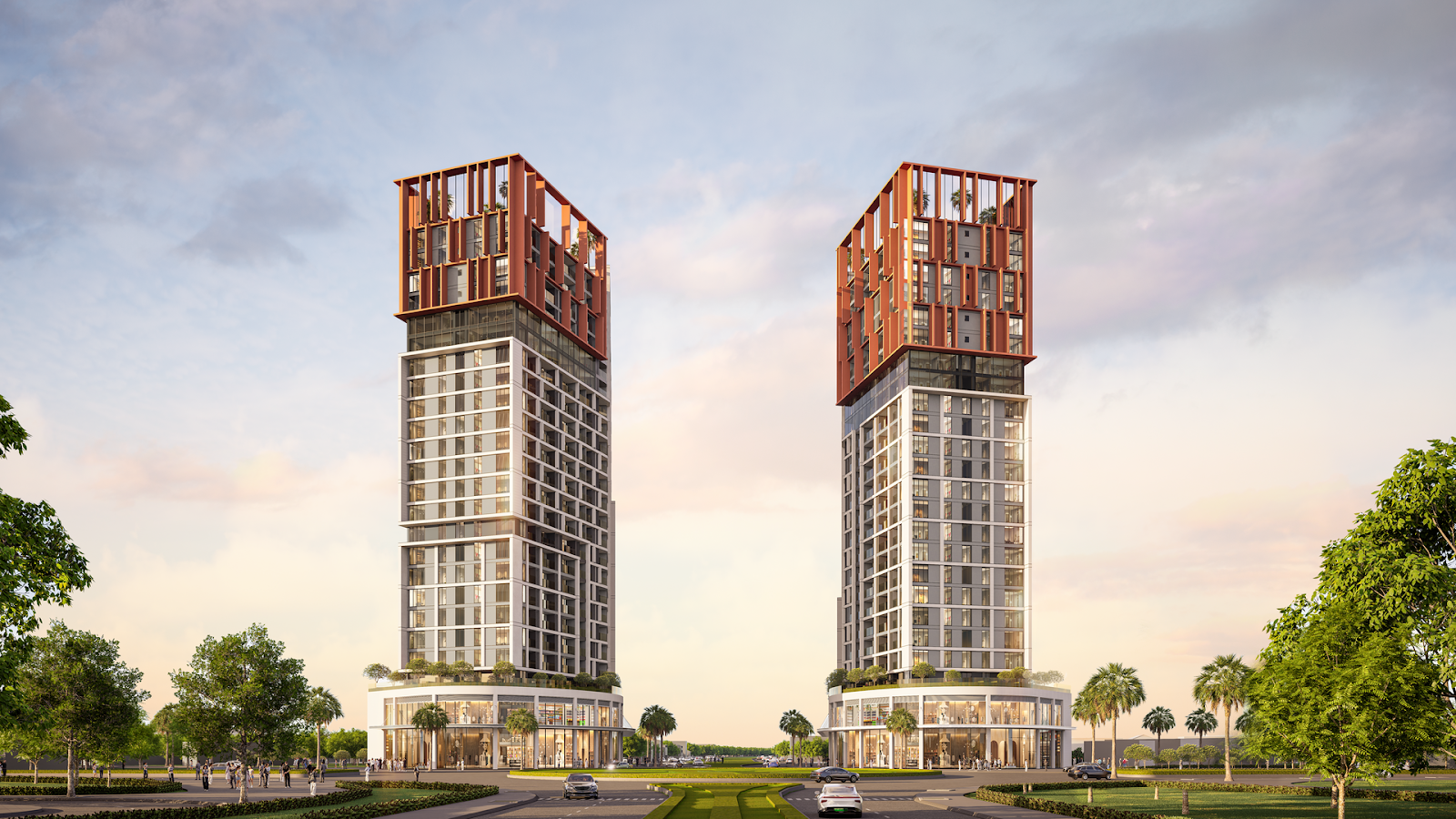 Dự án Cora Tower được thiết kế từ cảm hứng “Song lân chầu nhật”