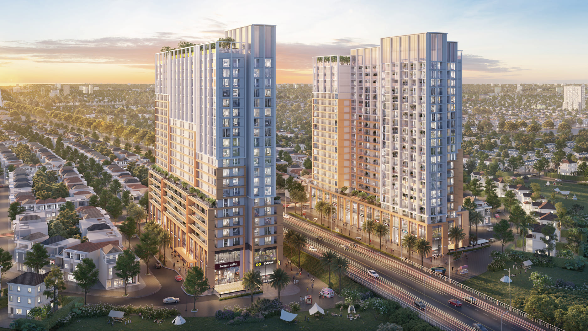 Hai tòa tháp Spana Tower mang thiết kế hiện đại, kiến tạo biểu tượng sống mới phía Đông Nam Đà Nẵng